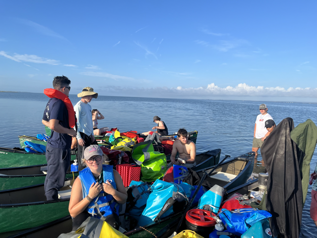 Canoers in Assateague Island